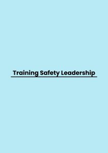 pelatihan Safety Leadership di jogja