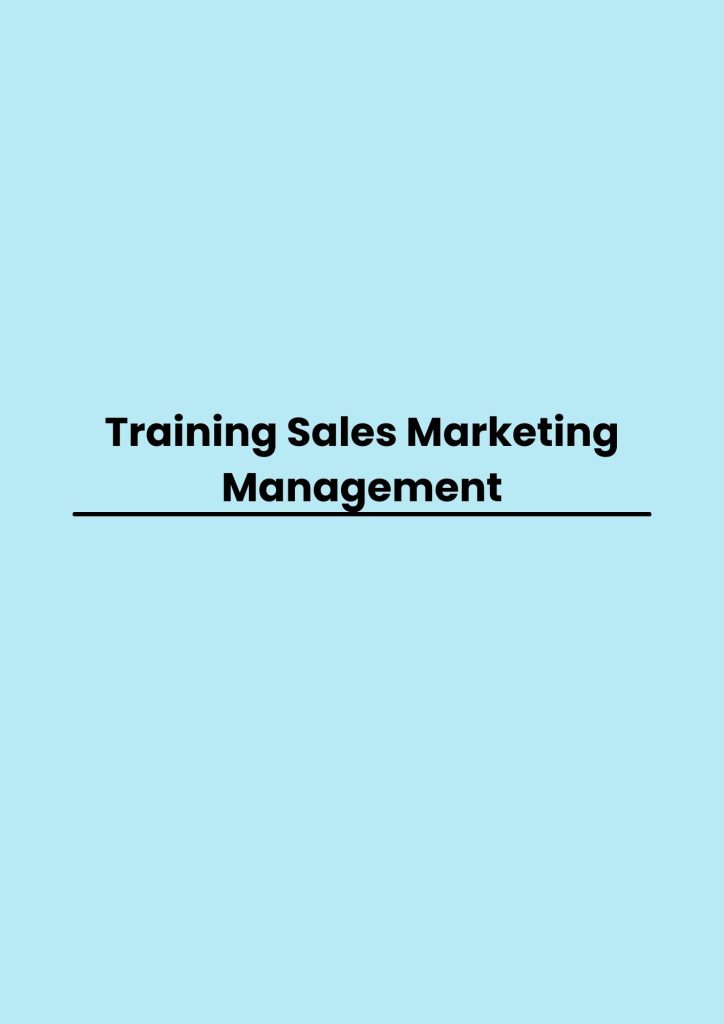 pelatihan Sales Marketing Management di jogja