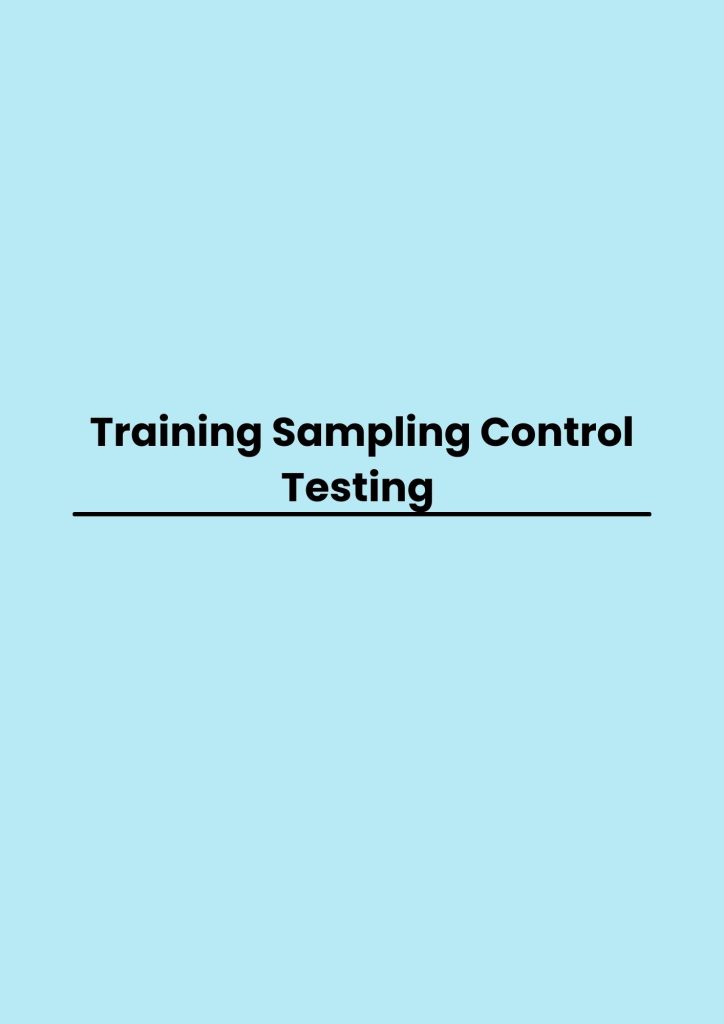pelatihan Sampling Control Testing di jogja