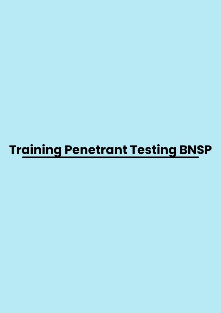 Training Penetrant Testing BNSP pelatihan Penetrant Testing BNSP di bandung