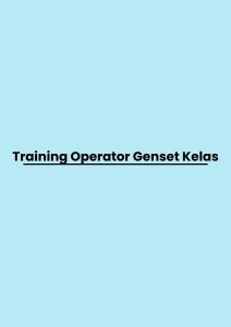 Training Operator Genset Kelas