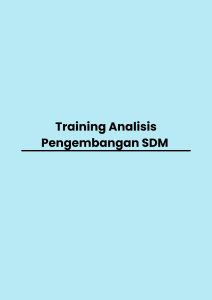 pelatihan Analisis Pengembangan SDM  di bandung
