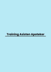 Training Asisten Apoteker pelatihan Asisten Apoteker di bandung