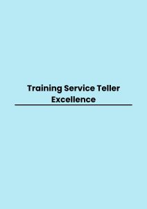 pelatihan Service Teller Excellence di bandung