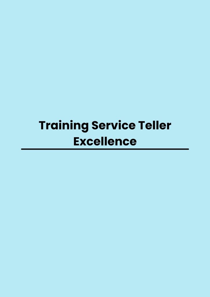pelatihan Service Teller Excellence di bandung