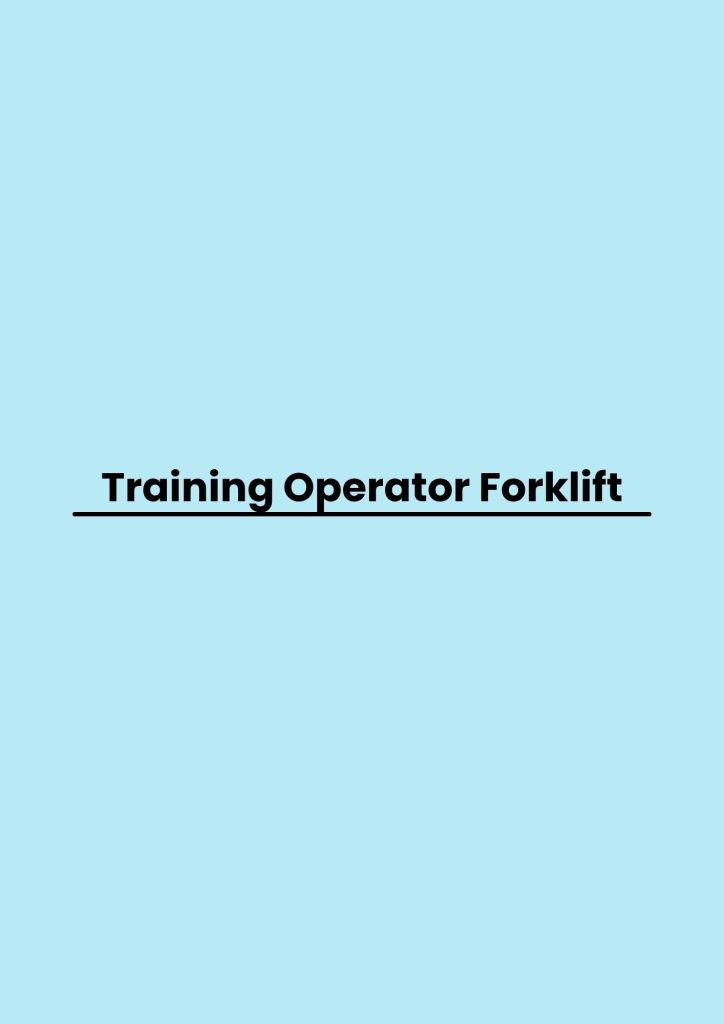 pelatihan Operator Forklift di bandung