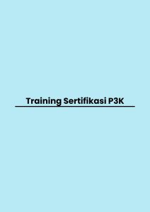 pelatihan Sertifikasi P3K di bandung