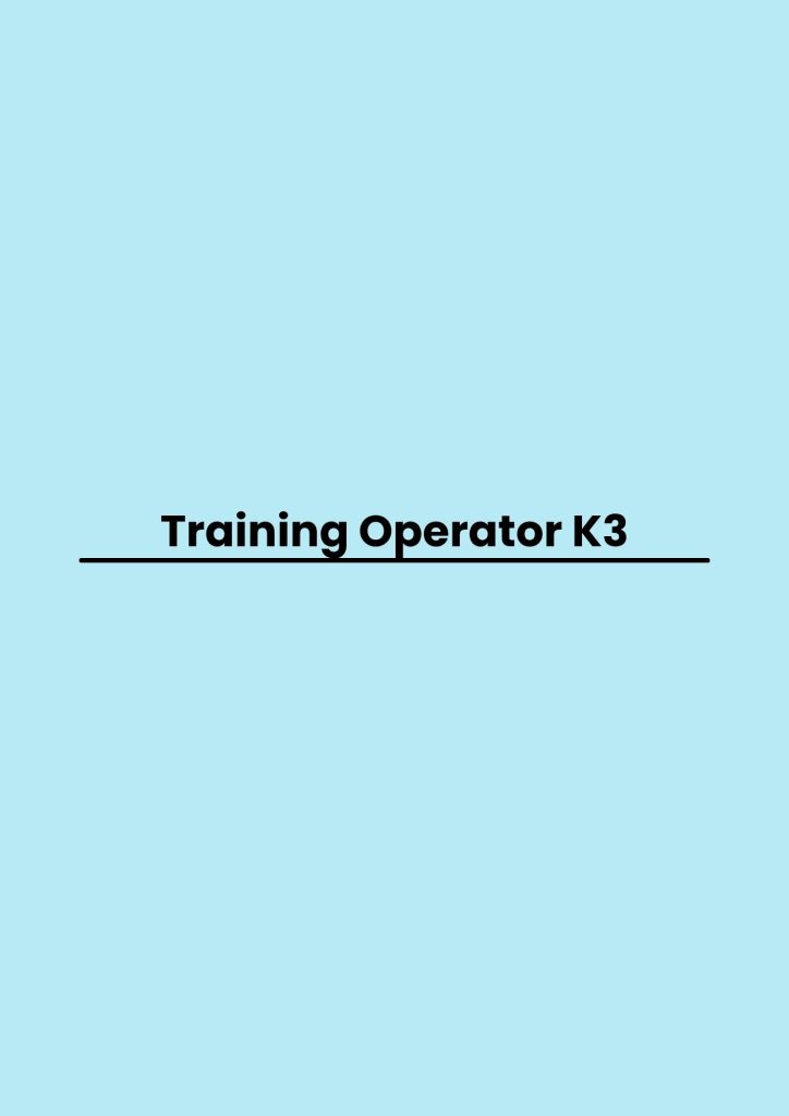 Training Operator K3 pelatihan Operator K3 di bandung