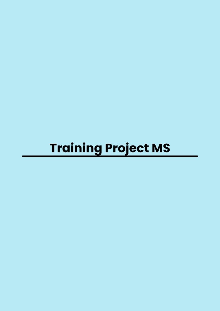 pelatihan Project MS di bandung