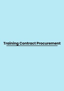 Training Contract Procurement pelatihan Contract Procurement di bandung