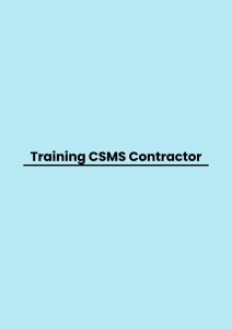Training CSMS Contractor pelatihan CSMS Contractor di bandung