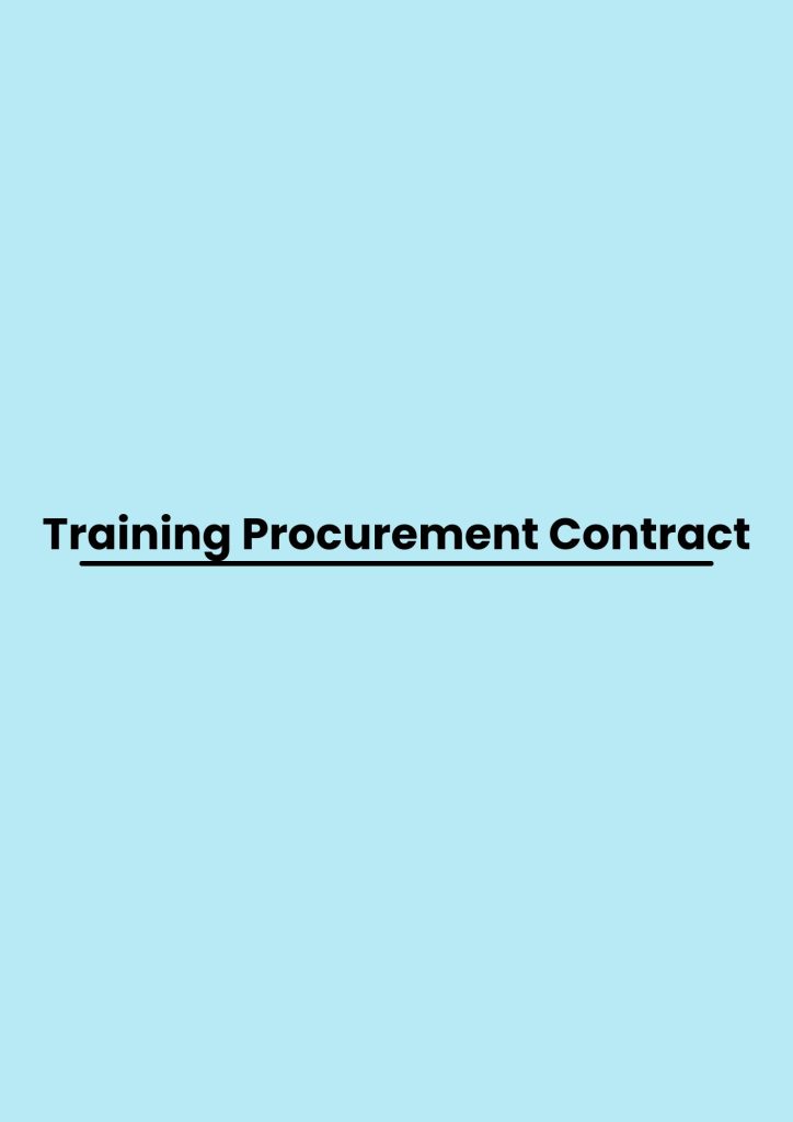 Training Procurement Contract pelatihan Procurement Contract di bandung