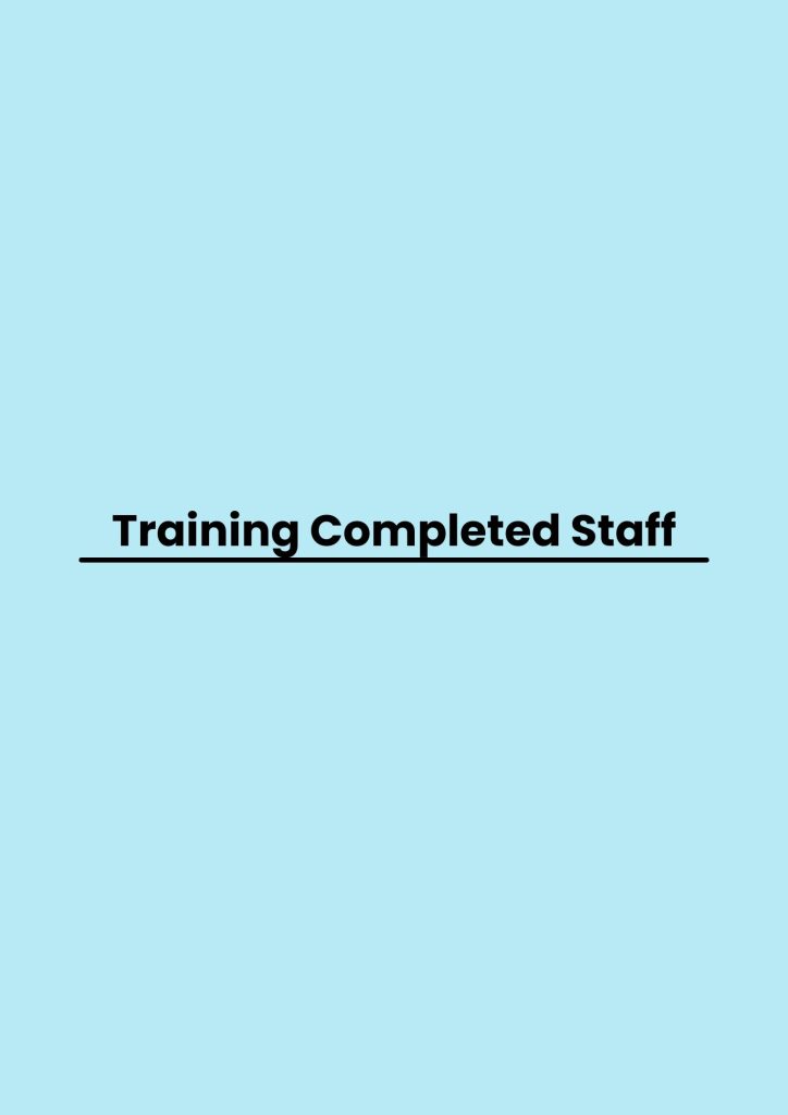 Training Completed Staff pelatihan Completed Staff di bandung