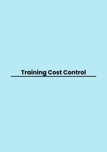 Training Cost Control
