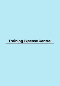Training Expense Control